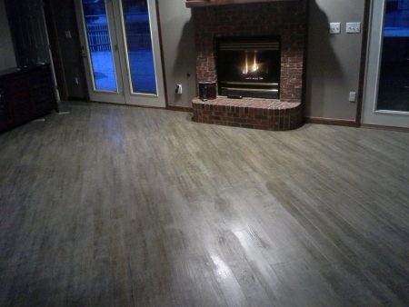 Luxury Vinyl Planks on a 45° Angle