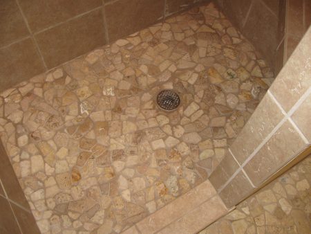 Stone Mosiac Shower Floor