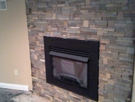 StackStone Fireplace Installation